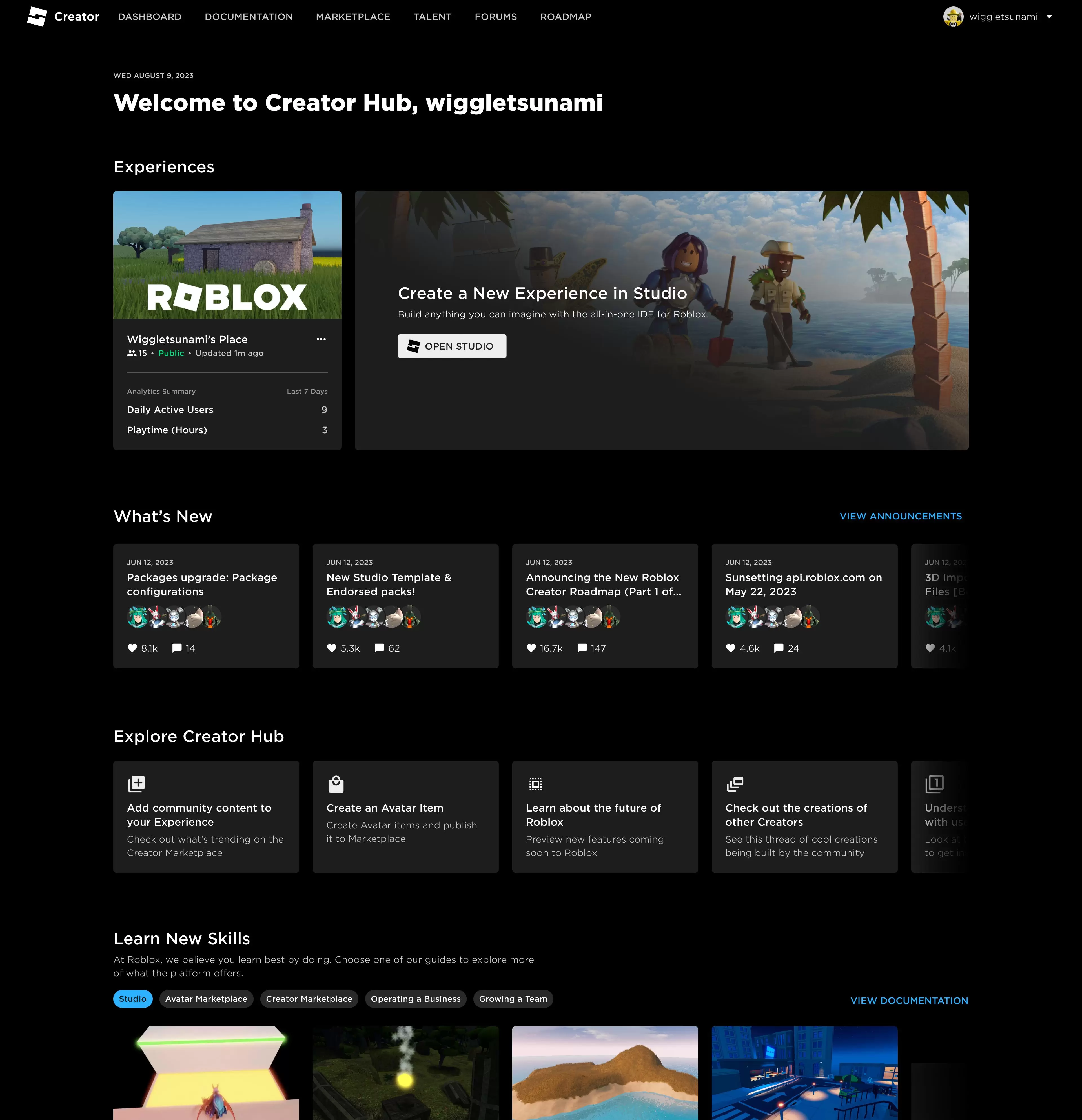 Creator Homepage: All your important updates in one place! - Announcements - Developer Forum | Roblox